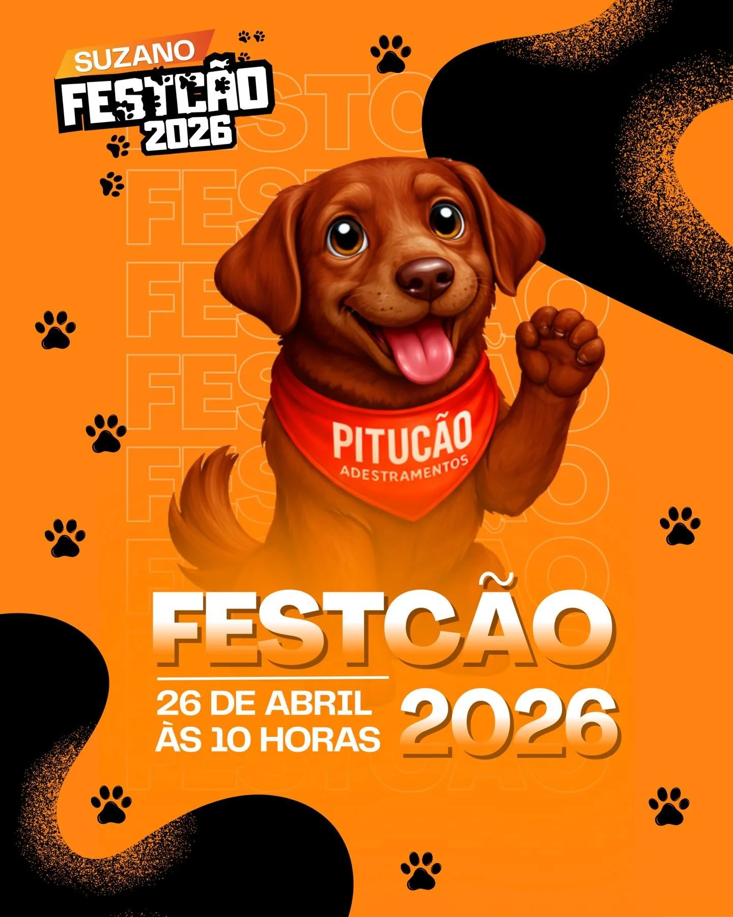 🐾🎉 Vem a&iacute; um dia inesquec&iacute;vel para voc&ecirc; e seu pet!

Anota na agenda 🗓️👇 
📍 26 de abril - Pra&ccedil;a Max Feffer - Suzano- SP
⏰ A partir das 10h da manh&atilde; 

A Pitu&ccedil;&atilde;o estar&aacute;, pelo 3&ordm; ano consec