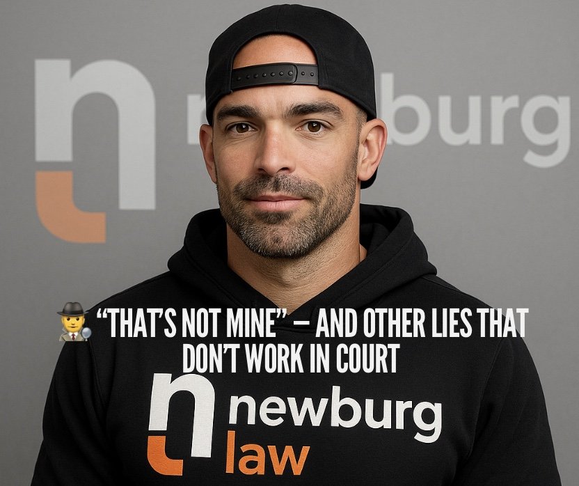 🕵️♂️ “That’s Not Mine” — And Other Lies That Don’t Work in Court