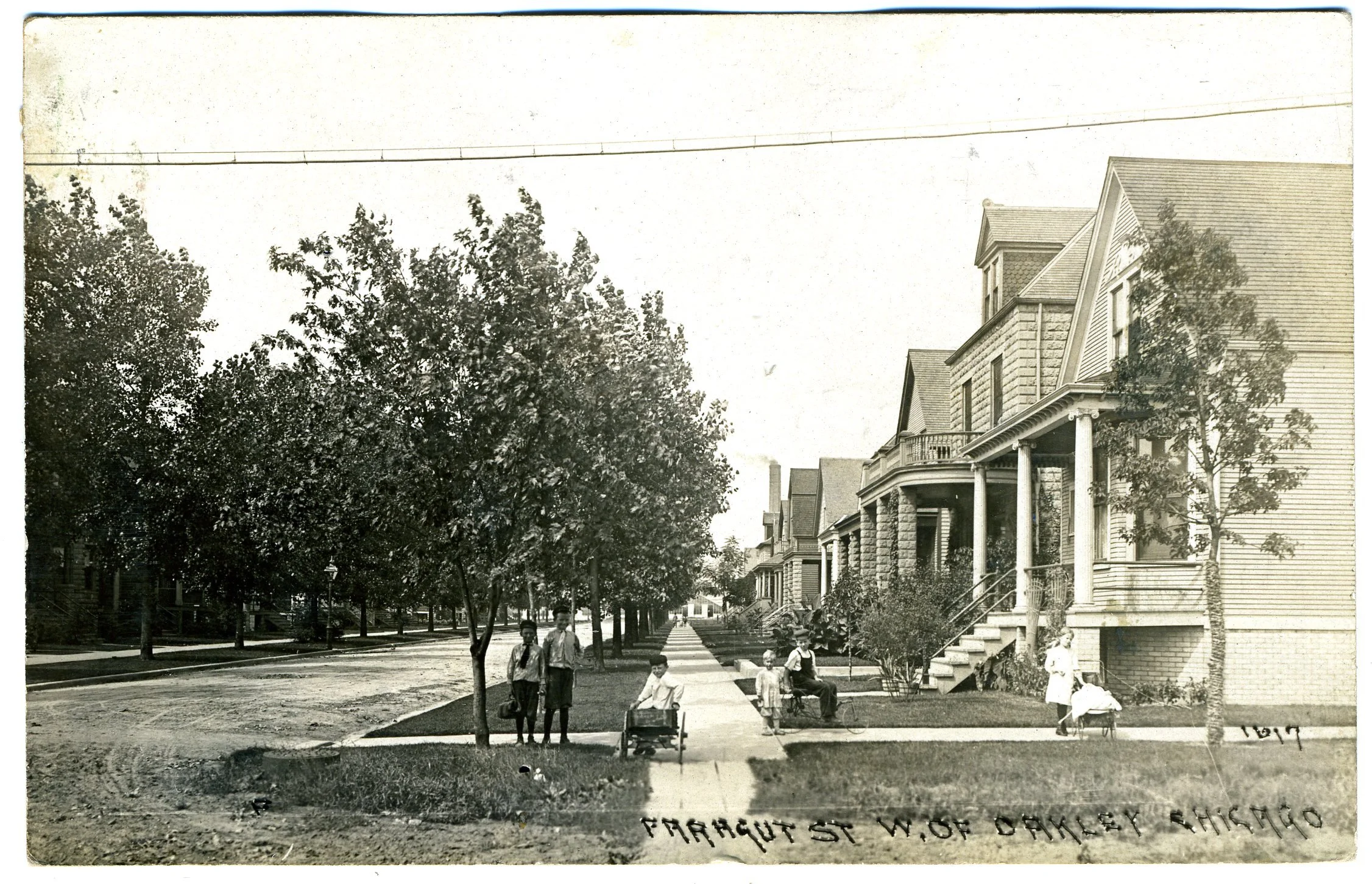 Postcard of Farragut W of Oakley ca 1910