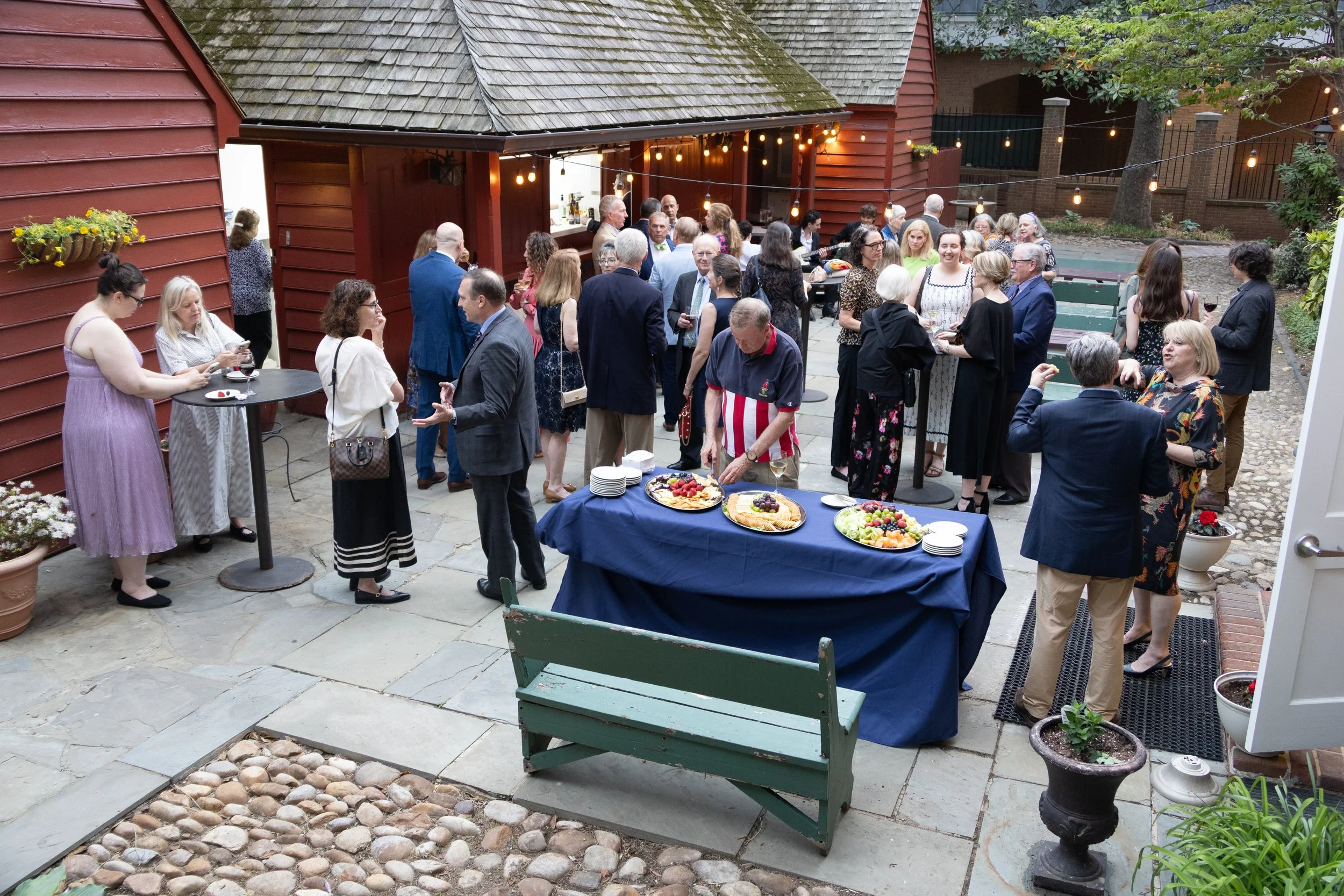 GMTS Spring Fling 2026-Top View of Courtyard and Food-Later.jpg