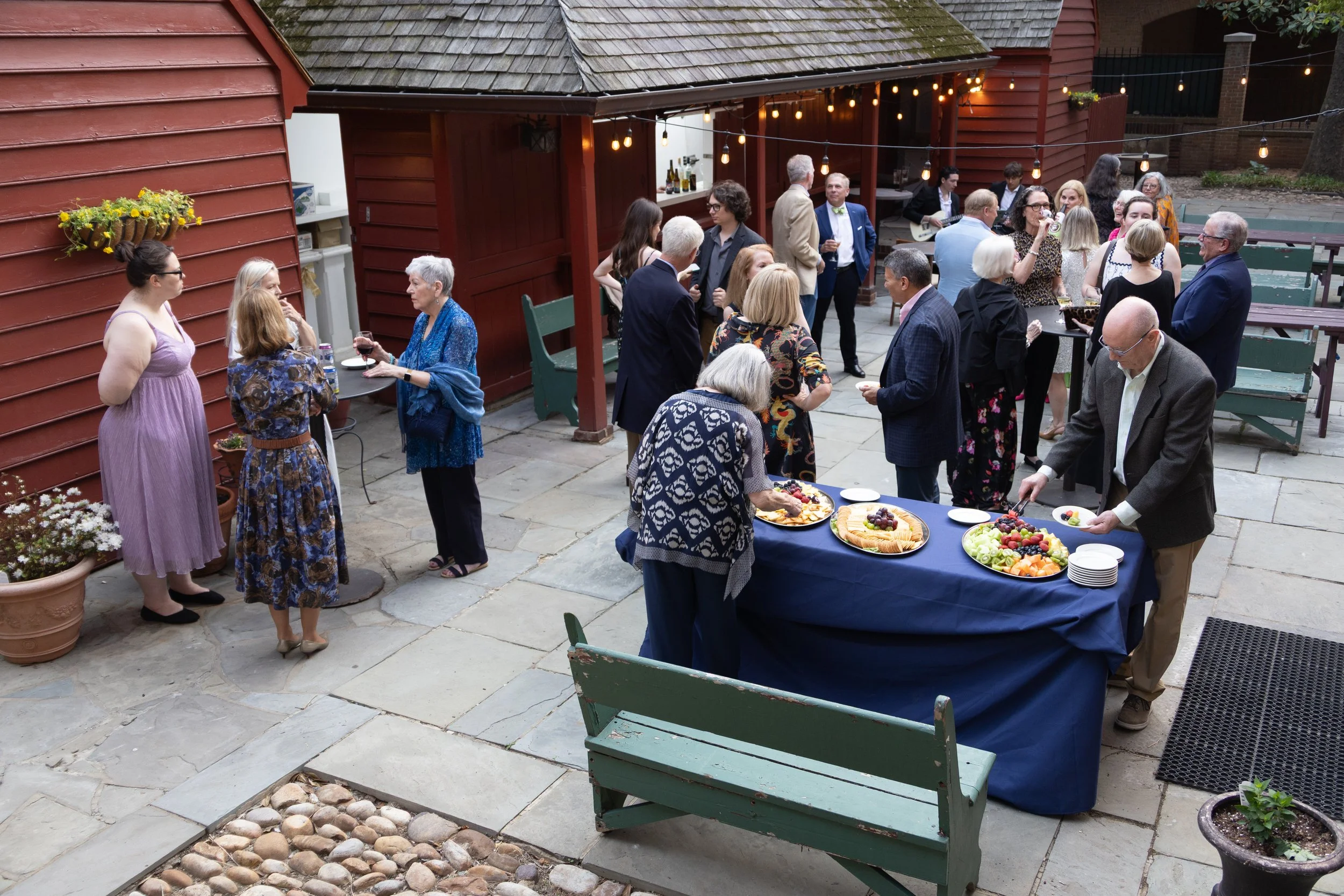 GMTS Spring Fling 2026-Top View of Courtyard and Food.jpg