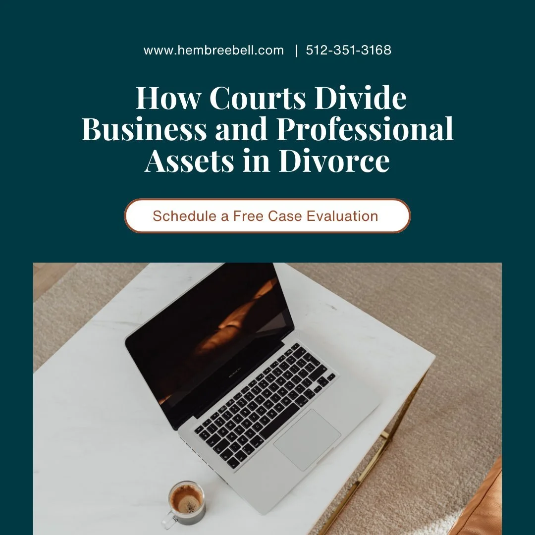 Dividing a business in a divorce isn't as simple as splitting it down the middle. Texas courts follow a four-step process: identify, classify, value, and divide. Every step matters when your livelihood is on the line. 

Whether you built a company fr
