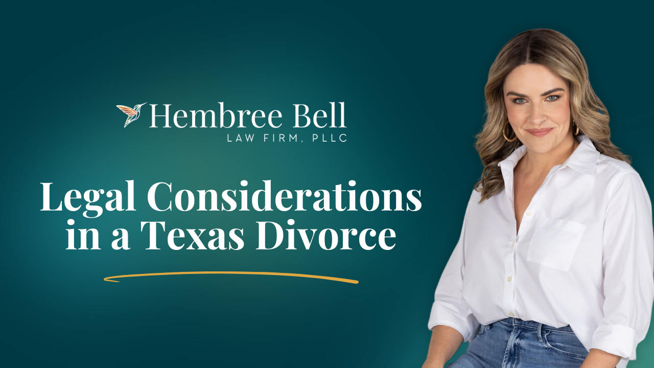 Understanding Key Legal Considerations in a Texas Divorce: From Domestic Violence to Protective Orders