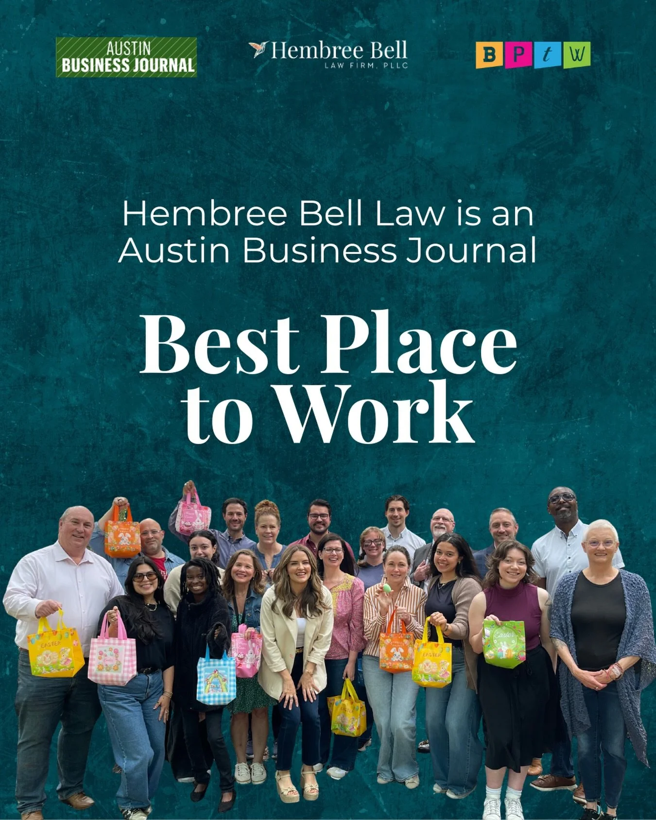 We&rsquo;re honored to be nominated for Austin Business Journal&rsquo;s Best Places to Work.

This recognition belongs to every person who has shown up, contributed, and helped shape Hembree Bell Law into what it is today. It&rsquo;s a reflection of 