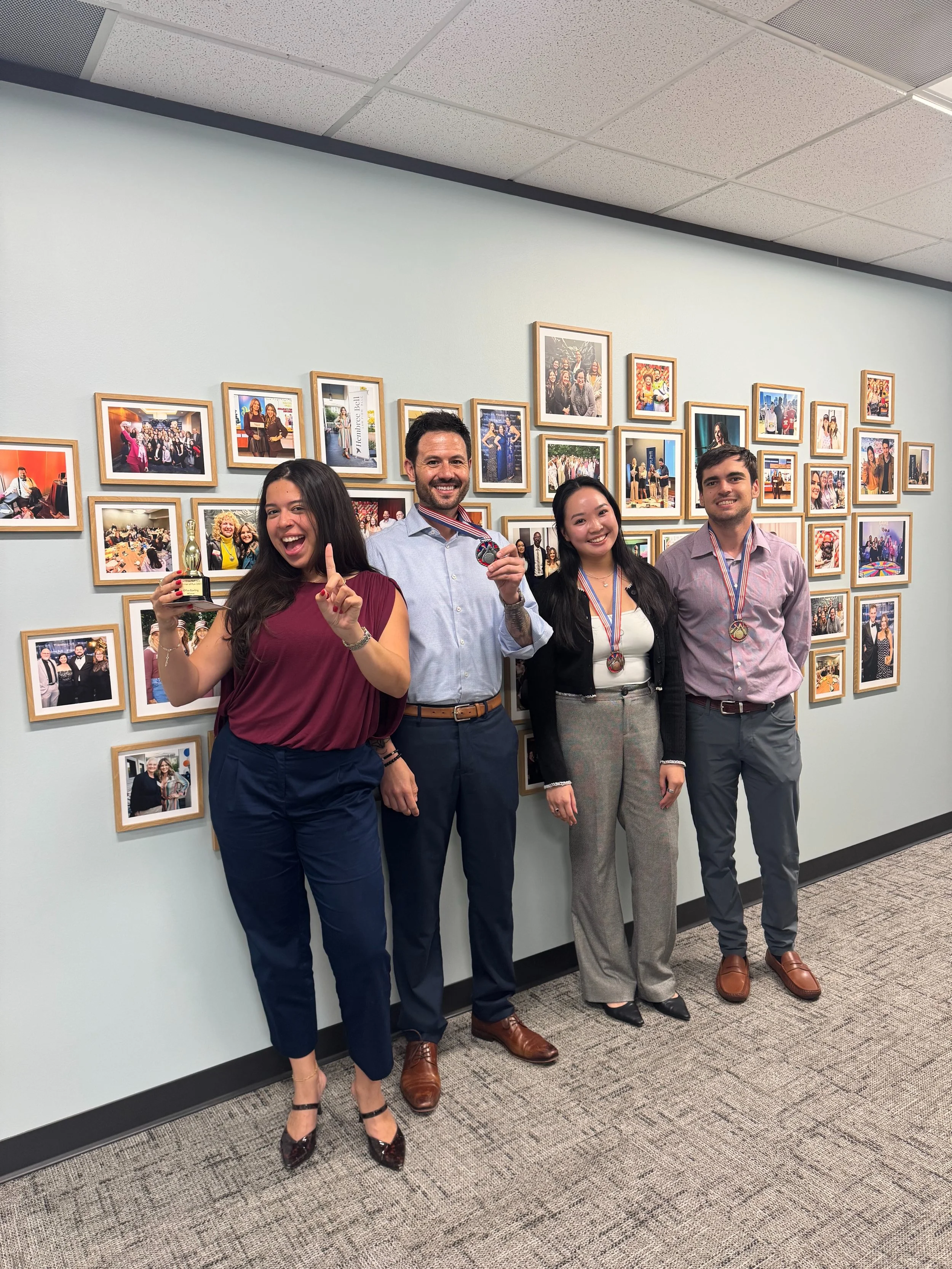 Our Summer of Fun has begun! Today, we turned the office into a bowling alley. 🎳

No split decisions here. We knocked down pins, shared some laughs, and spent some time together as a team.

At Hembree Bell, we work hard, support each other, and beli