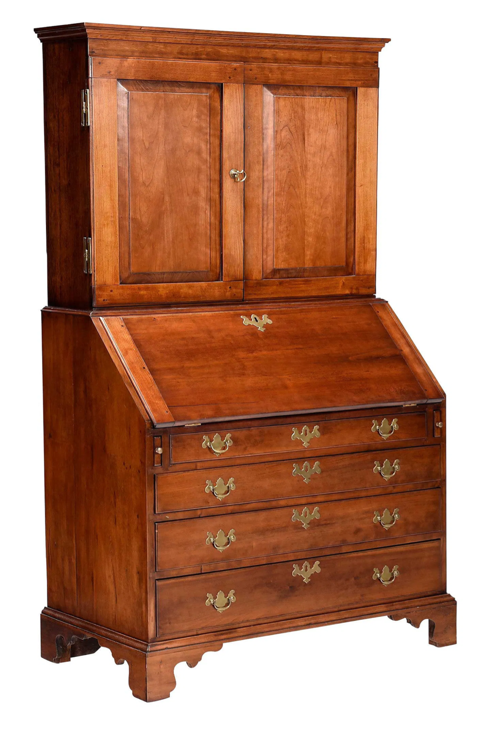 Eastern Connecticut Diminutive Chippendale Cherry Secretary Desk