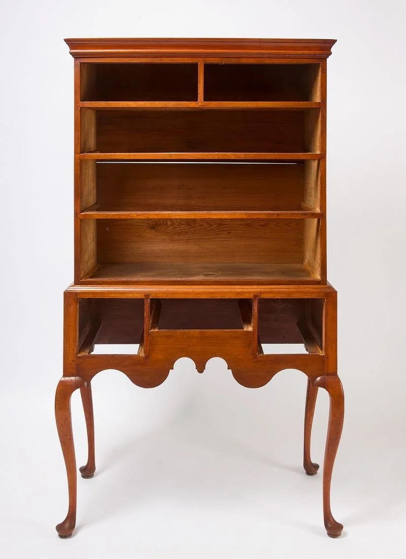 Queen Anne Flat Top Highboy drawers removed