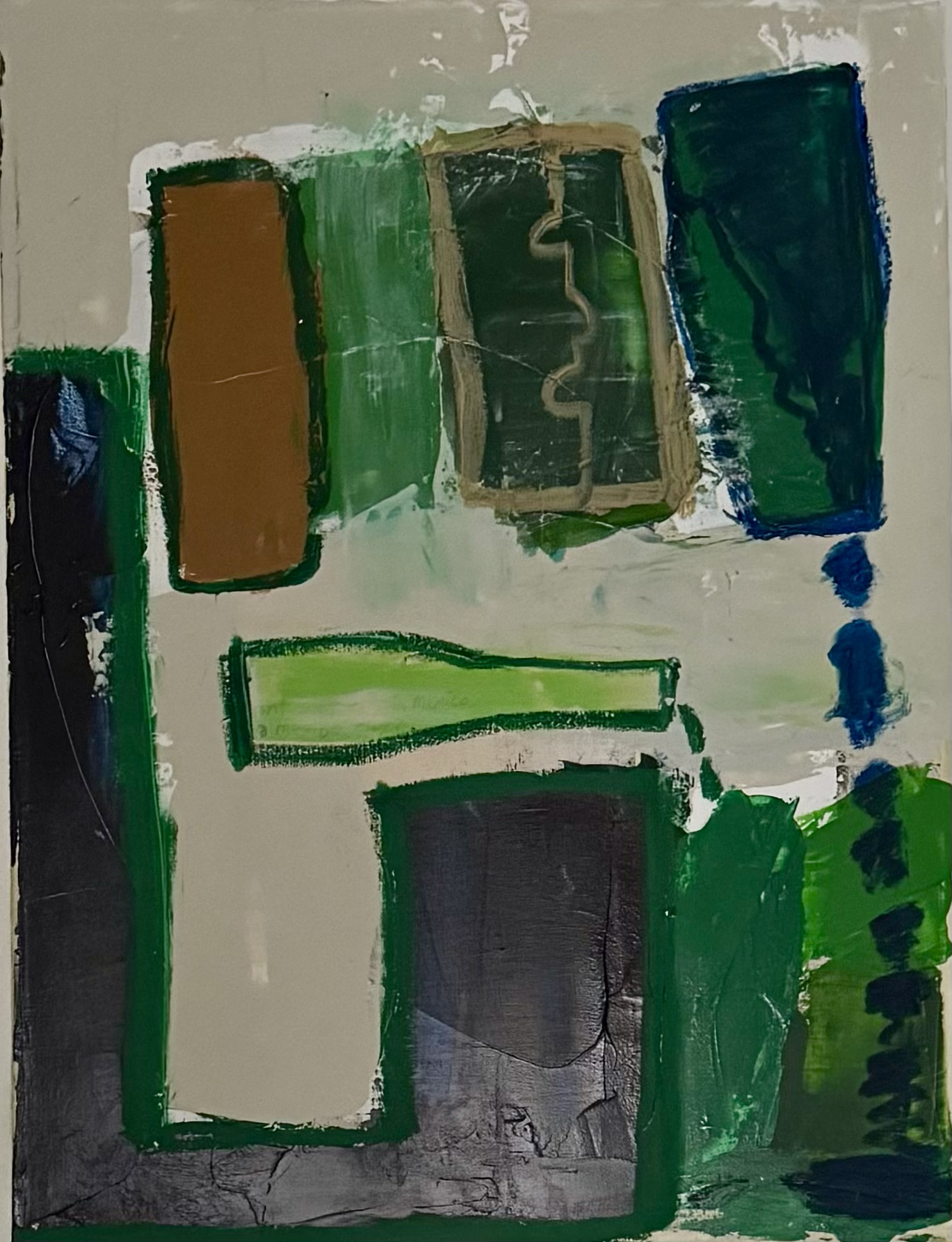 Overserved, Acrylic and Oil Pastel on Canvas, $2,500