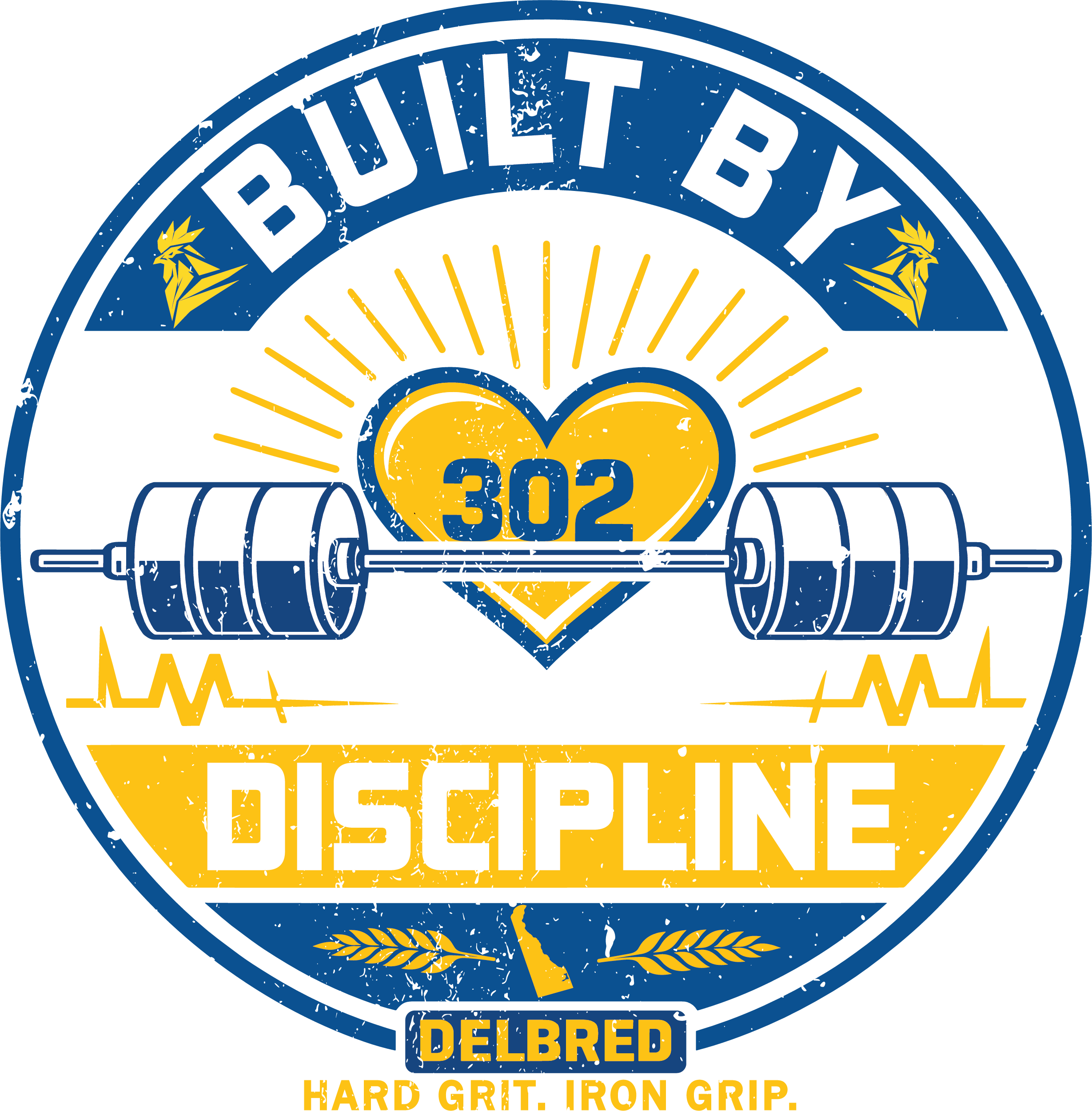 HARD GRIT. IRON GRIP. (Built by Discipline)