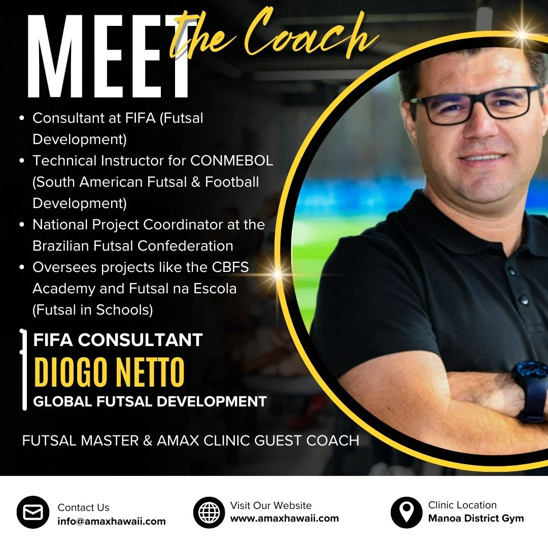 🌟 Meet Diogo Netto: Futsal Visionary &amp; FIFA Consultant 🌍⚽️

We&rsquo;re excited to introduce a third guest coach, Diogo Netto, a key figure in futsal development and a driving force behind football progress across South America.

FIFA Consultan