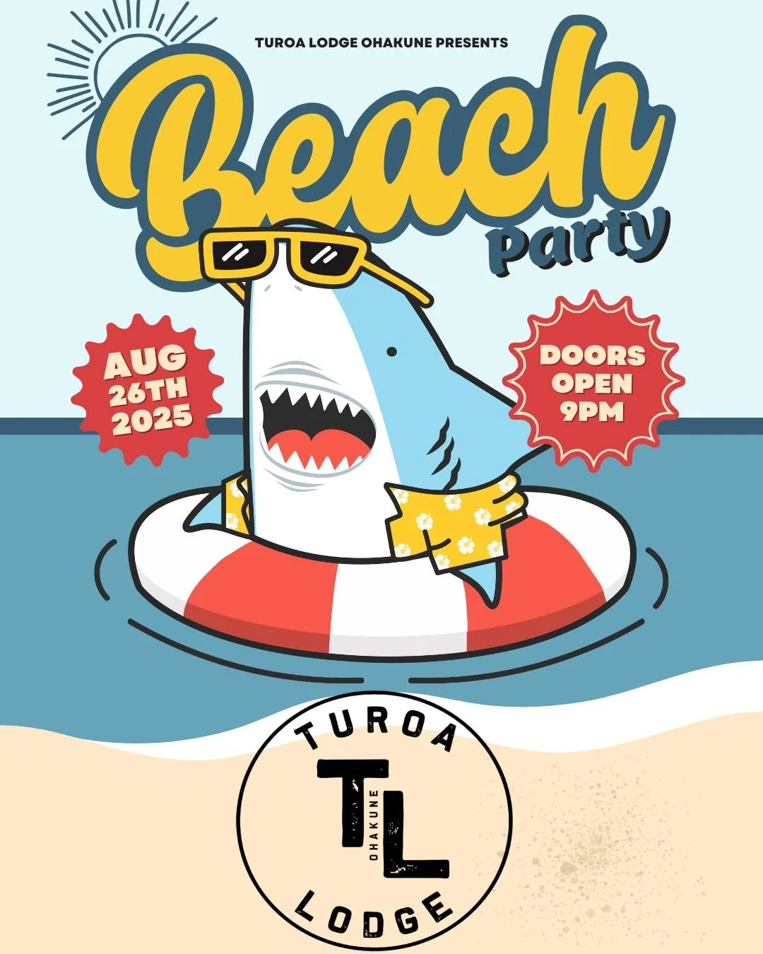 🏄&zwj;♀️ Beach Party
Free entry before 9PM | R18
Bring the heat, we&rsquo;ll bring the beats ☀️🌊
Dress beachy!