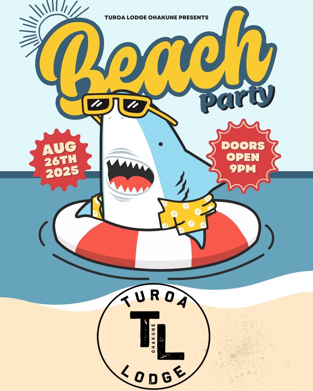 🏄&zwj;♀️ Beach Party
Free entry before 9PM | R18
Bring the heat, we&rsquo;ll bring the beats ☀️🌊
Dress beachy!