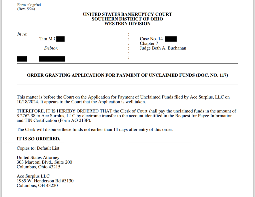 Tim C.
$2,762.38 Claimed