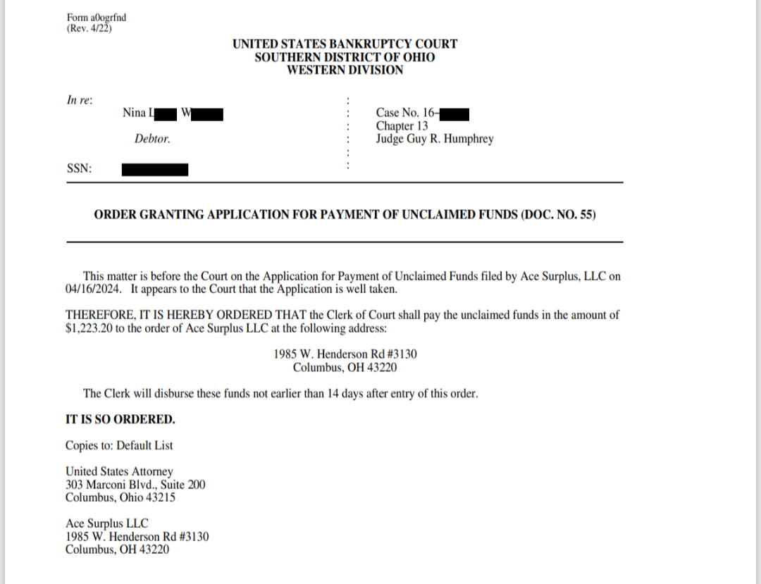 Nina W.
$1,223.20 Claimed