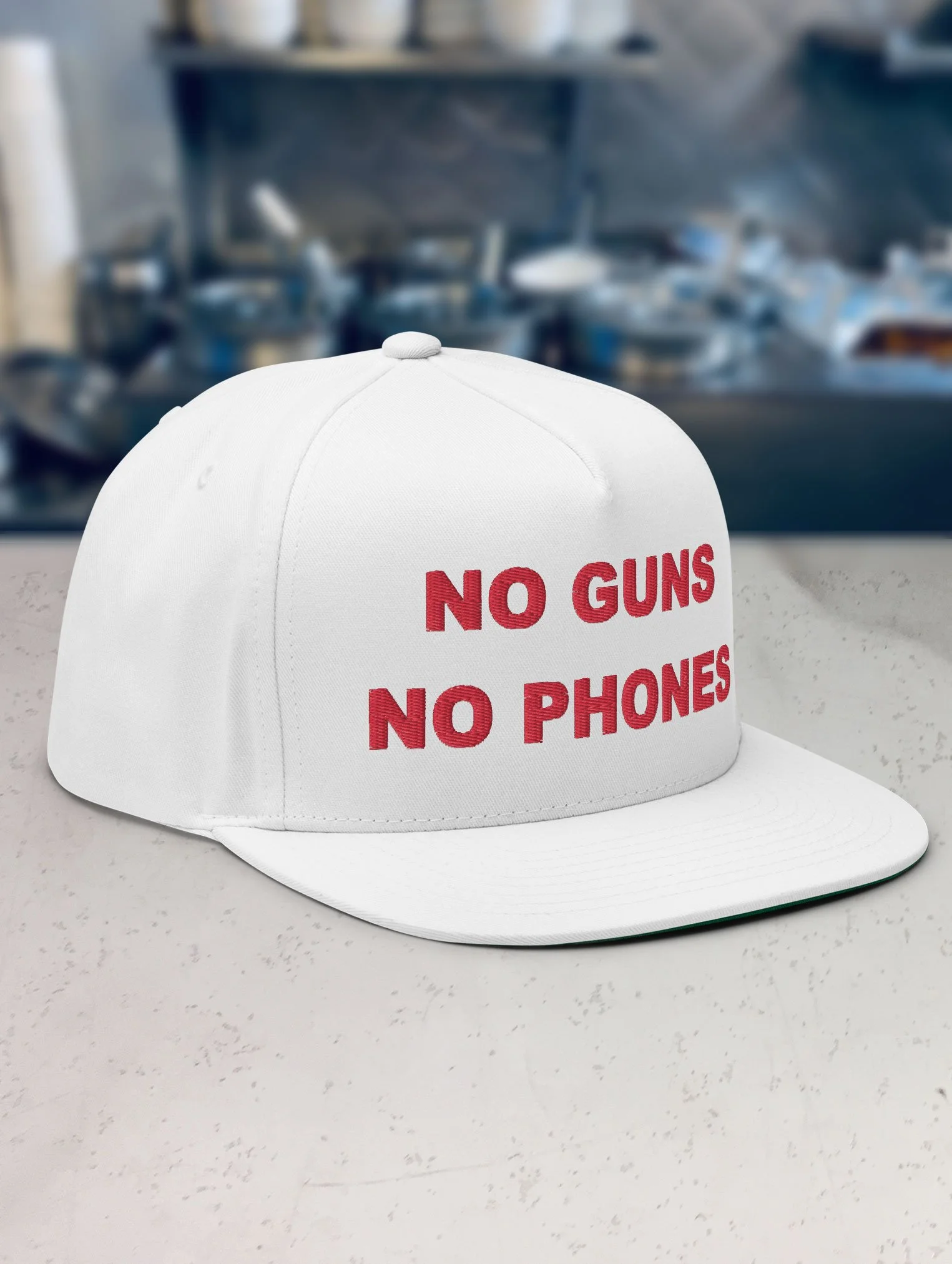 b-and-h-dairy-no-guns-no-phones_snapback_white_side.jpg