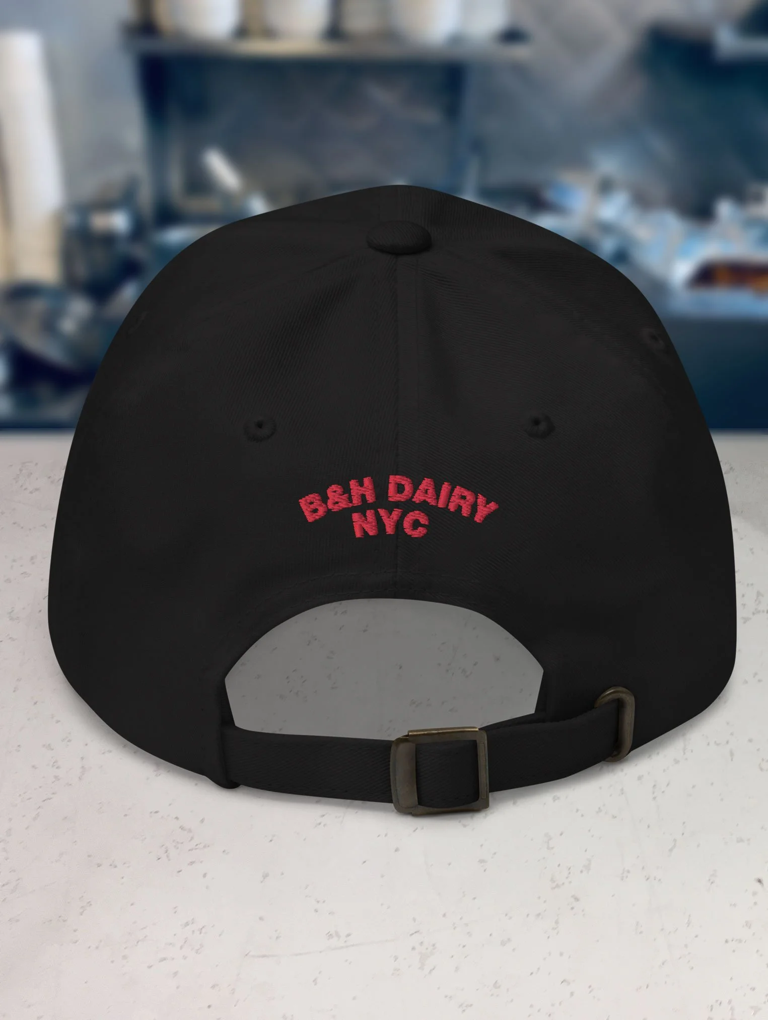b-and-h-dairy-no-guns-no-phones_dad_hat_black_back.jpg