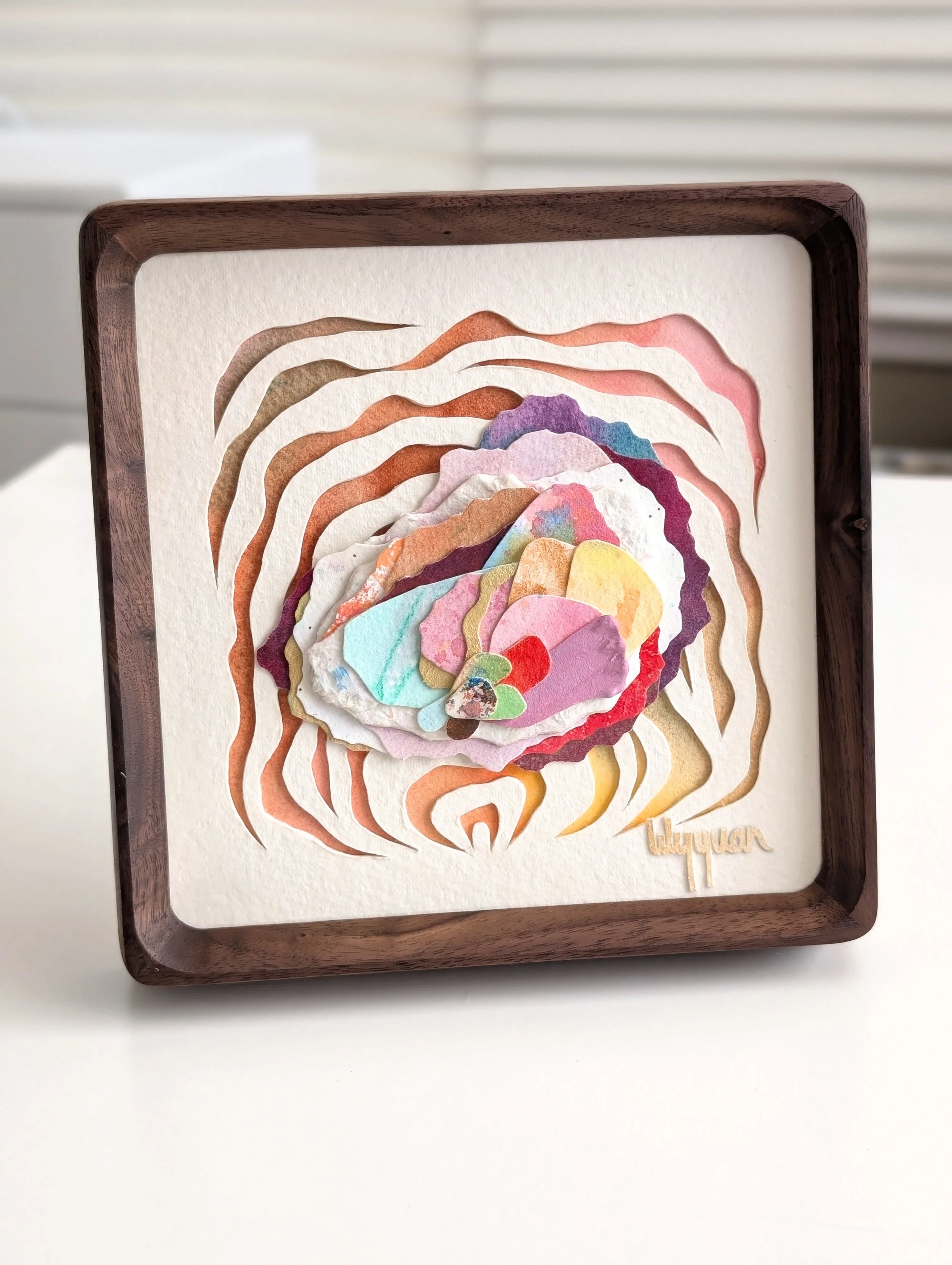 An Oyster Mama - Sunset No. 1 - 6"x6"