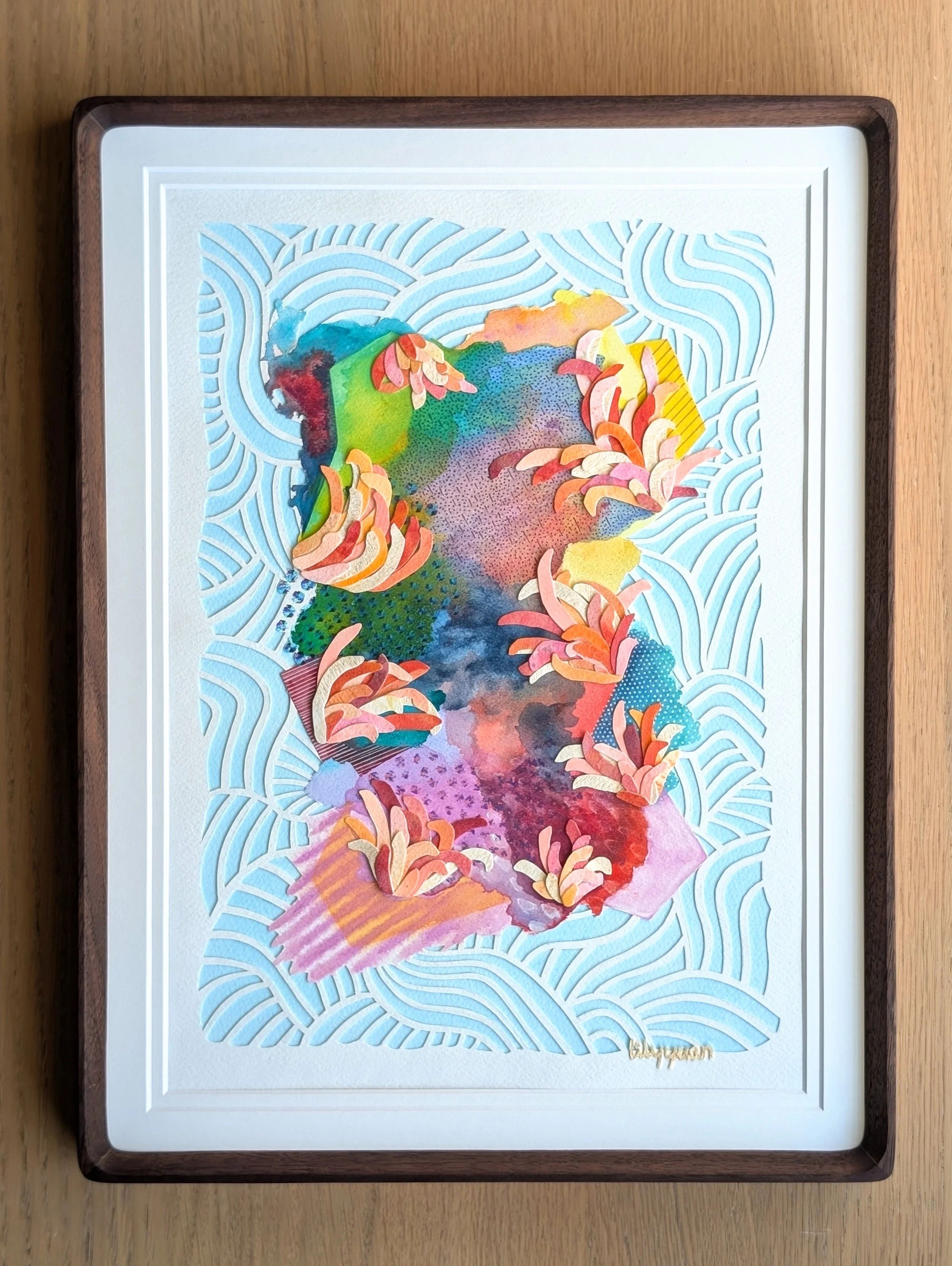 Underwater Abstractions - Sea Anemones - 12"x16"
