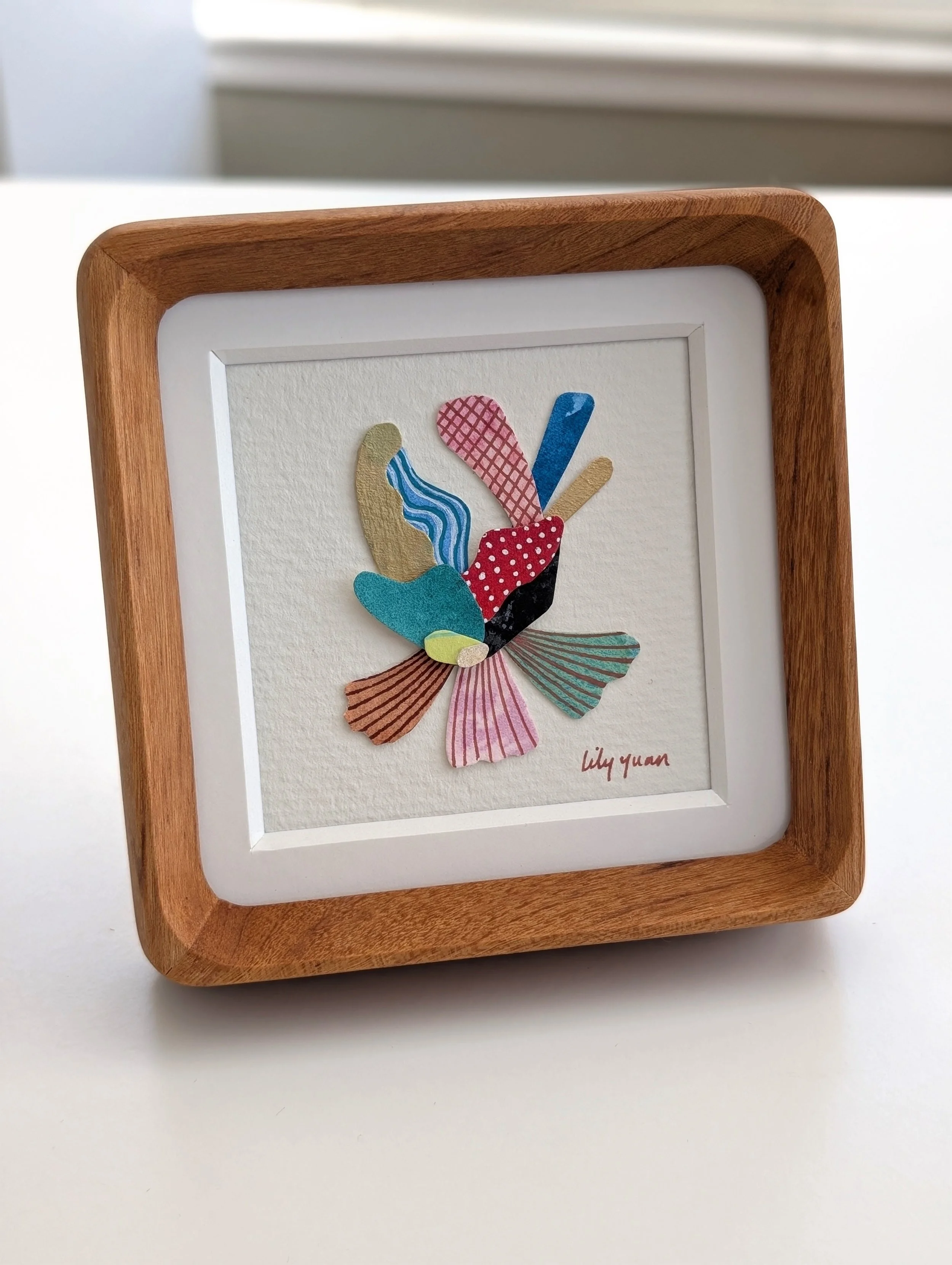 Strike a Single Pebbles Pose No. 8 - 4"x4"