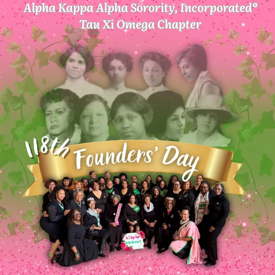 Happy 118th Founders&rsquo; Day, Sisters of Alpha Kappa Alpha Sorority, Incorporated&reg;! Tau Xi Omega Chapter is so proud to be apart of this incomparable legacy! We are our founders&rsquo; wildest dreams!

Here&rsquo;s to 118 years of service, sis