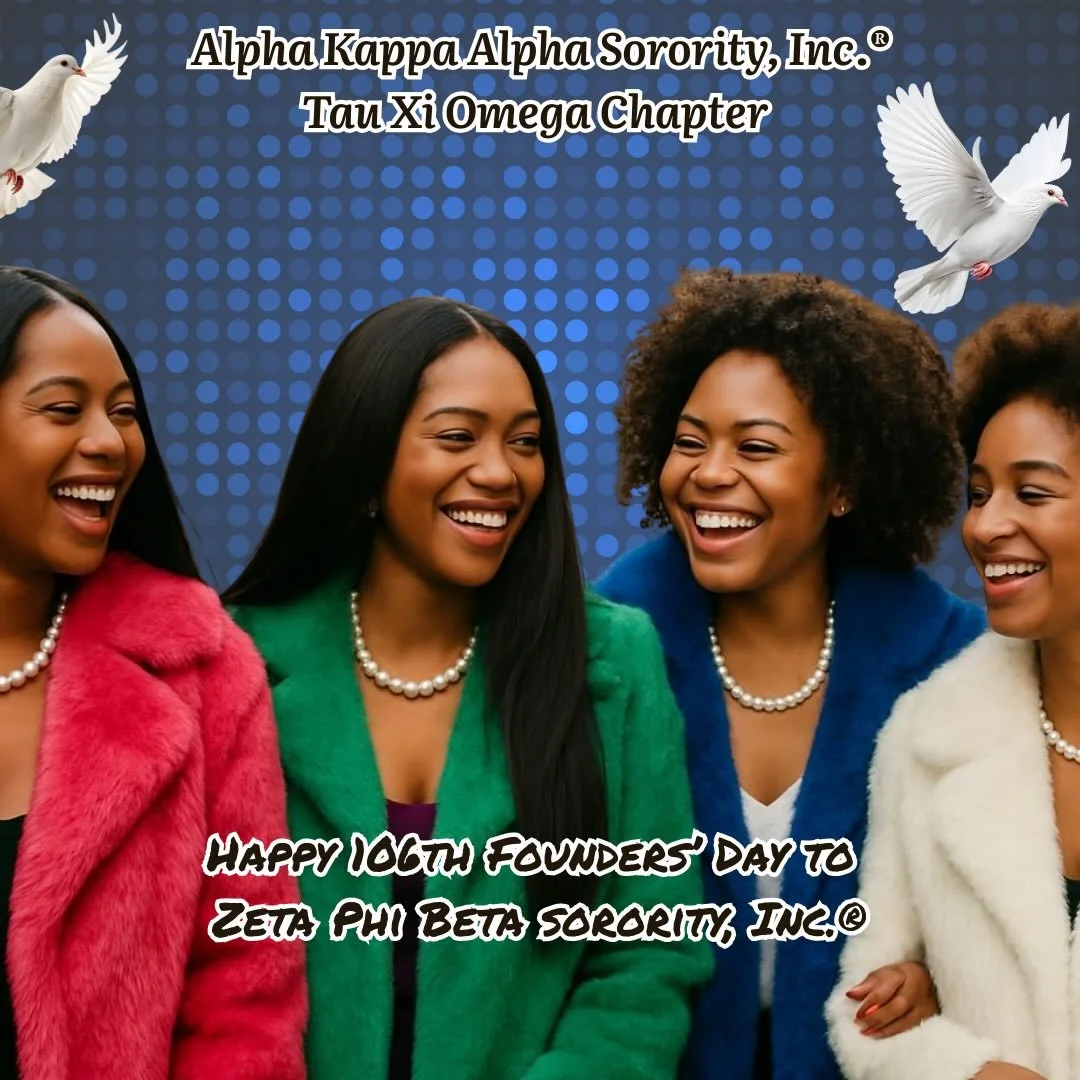 Happy Founders&rsquo; Day to the Ladies of Zeta Phi Beta Sorority, Incorporated! Cheers to 106 years of Scholarship, Service, Sisterhood, and Finer Womanhood. Wishing you all a joyful celebration and continued success as you uplift and serve communit