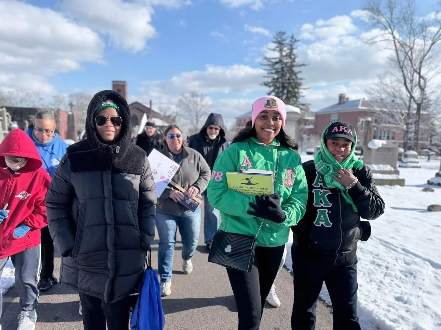 We are one! Tau Xi Omega Chapter celebrated MLK Day with service and community at the Children&rsquo;s March &amp; Bell Ringing Ceremony in Cheshire, CT. Chapter member Tanya Poole-Hughes who is the Executive Director of the @ct_chro led the march fo