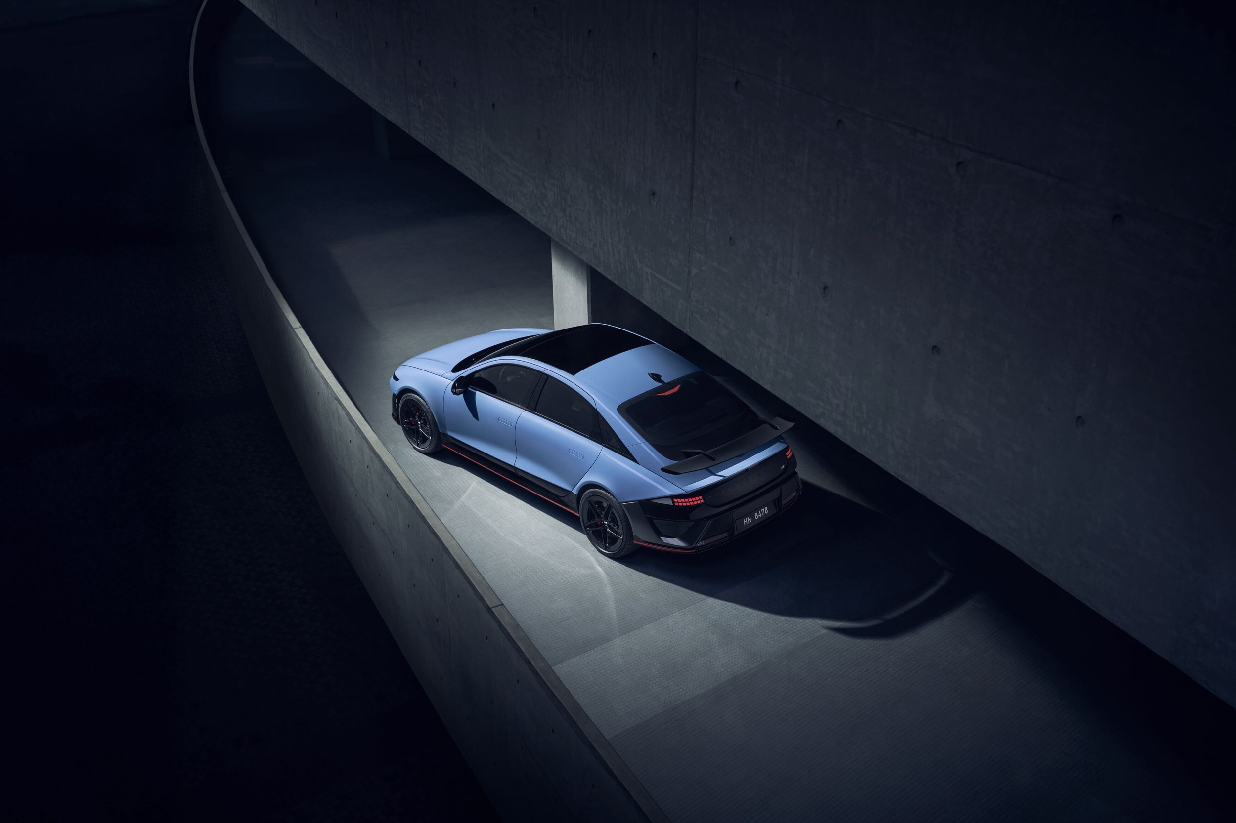 04_IONIQ 6 N_Rear Quarter Birds Eye.jpg