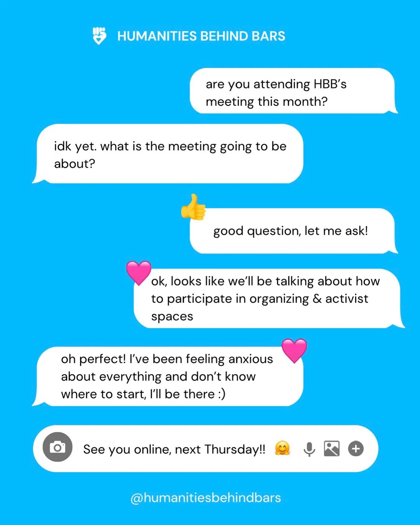 We hope to see you at this month&rsquo;s meeting! We&rsquo;ll be hosting our discussion online. Send us a dm if you&rsquo;d like the meeting link and we&rsquo;ll be sure to share it with you. 

This month, we&rsquo;ll be taking the time to discuss ho
