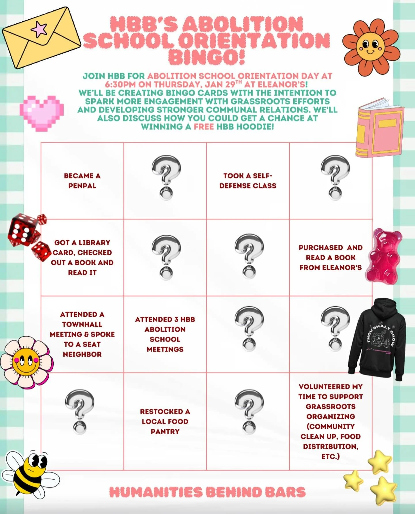 You&rsquo;re invited to Abolition School Spring 2026 semester Orientation Day!!! We&rsquo;ll be hosting both online and in person at @eleanorsnfk on Thursday, January 29th @ 6:30pm! Dm us for the virtual link. 🔗 
We&rsquo;ll be discussing what you c