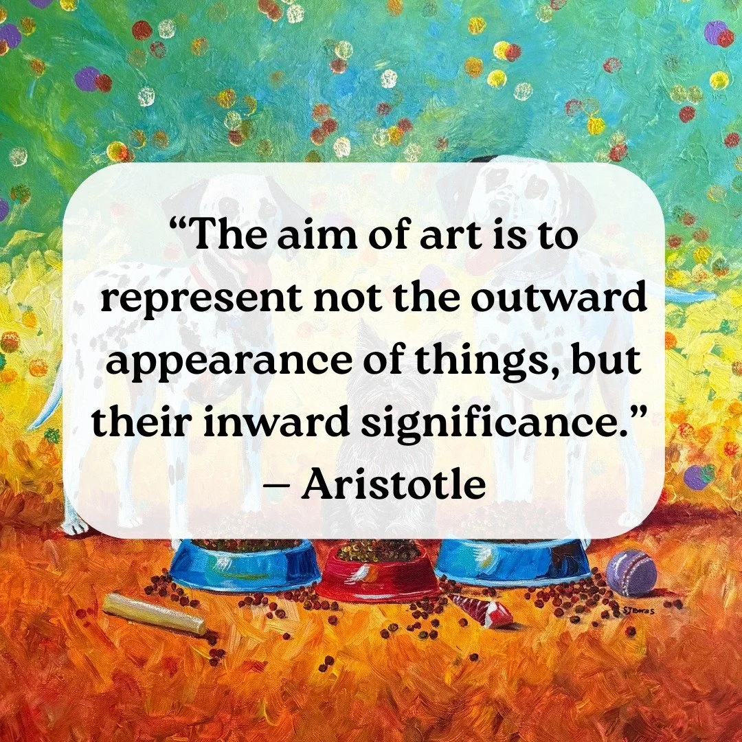 Art lives beyond appearances&mdash;it whispers of meaning beneath the surface. Take a moment today to notice not just what you see, but what you feel.

#ArtQuotes #InspirationThroughArt #ReflectiveMoments #ArtThatInspires #CreativeJourney #ArtAndMean