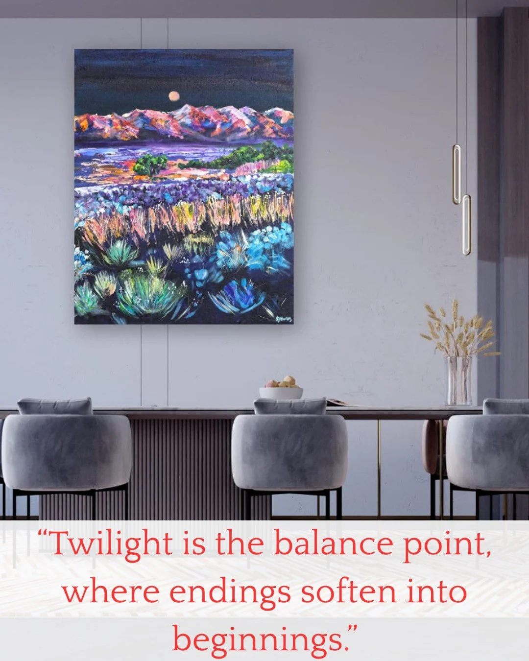 "Twilight is the balance point, where endings soften into beginnings."