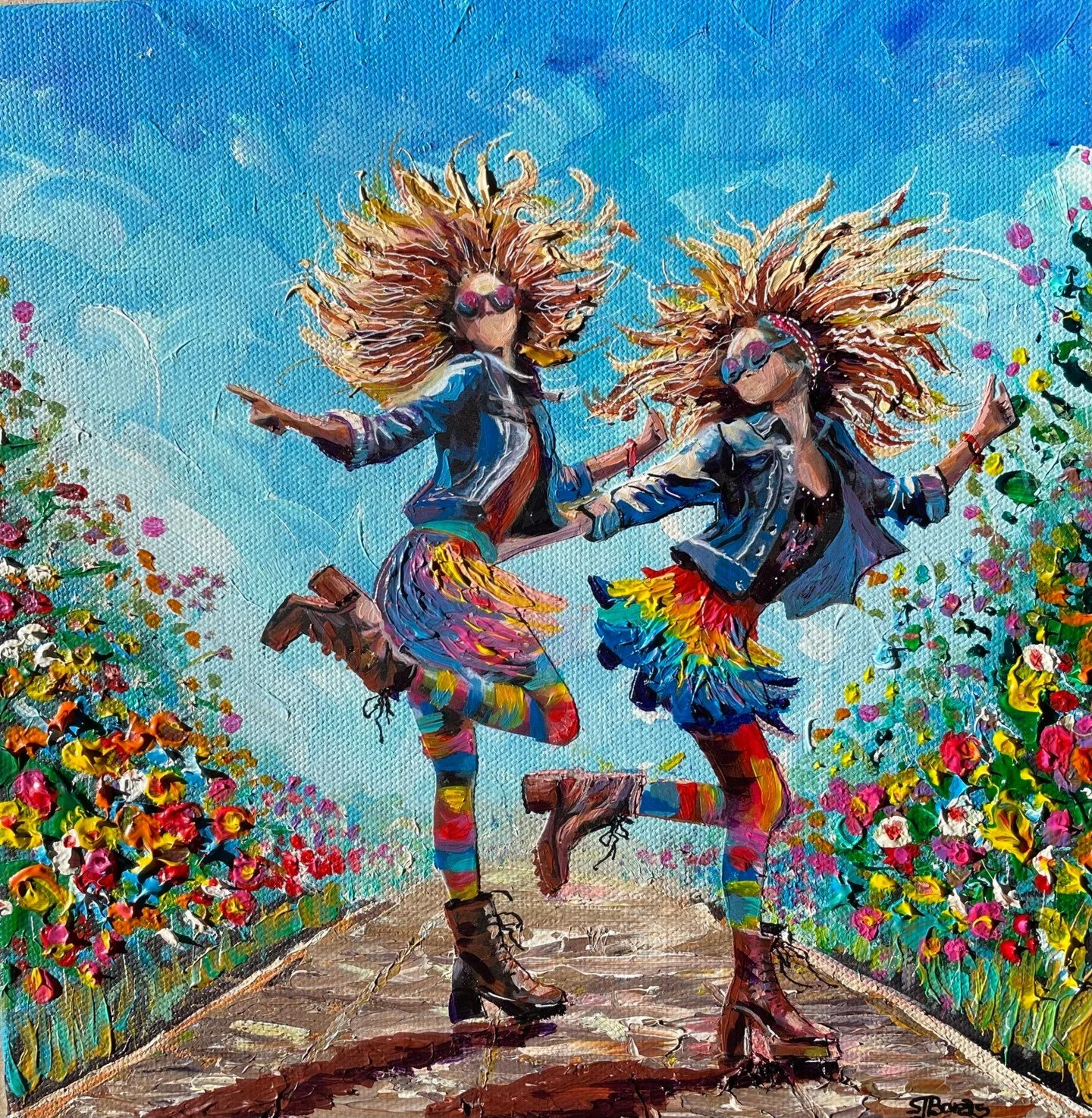 Valentine&rsquo;s Day isn&rsquo;t only about romance. It&rsquo;s about the people who walk beside us in all seasons...sisters by blood, sisters by choice, friends who feel like home.

This commissioned pair called &ldquo;Sisterly Love&rdquo; was pain