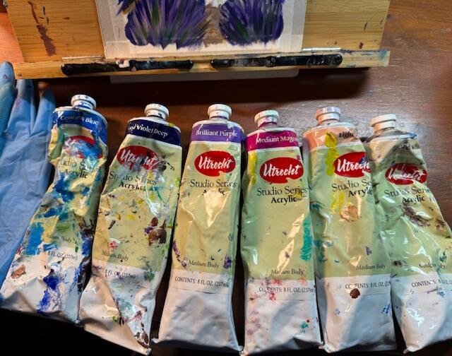 These are the colours calling me this year.

Deep violets. Soft pinks. Layered blues.

They hold stillness. They invite reflection. They create space rather than noise.
I notice how my body responds to them. A slowing. A quiet focus. A willingness to