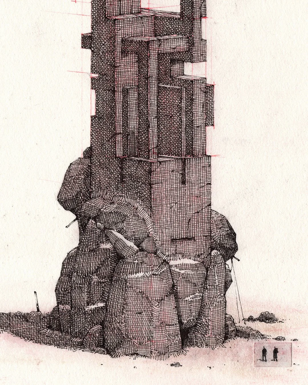 andreas-papastergiou-ink-and-color-pencils-drawing-monumental-tower-02-Closeup4.jpg