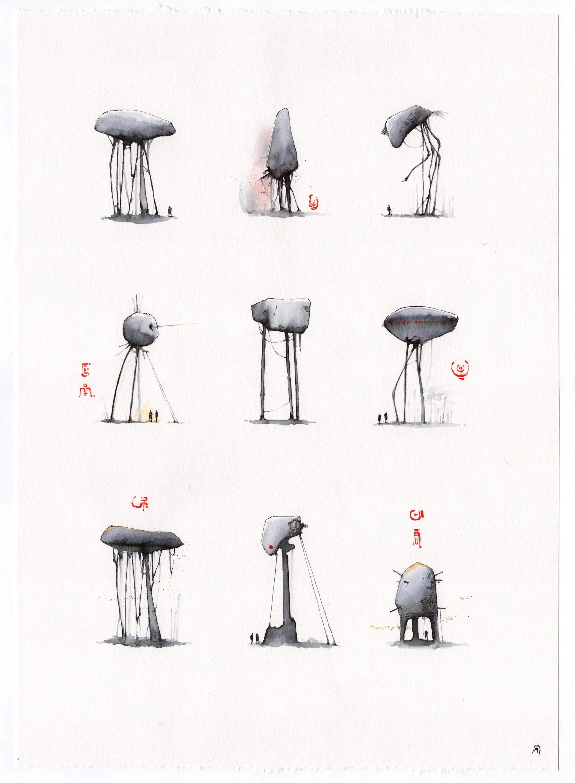 andreas-papastergiou-ink-and-wash-drawing-water-towers-catalogue-3.jpg