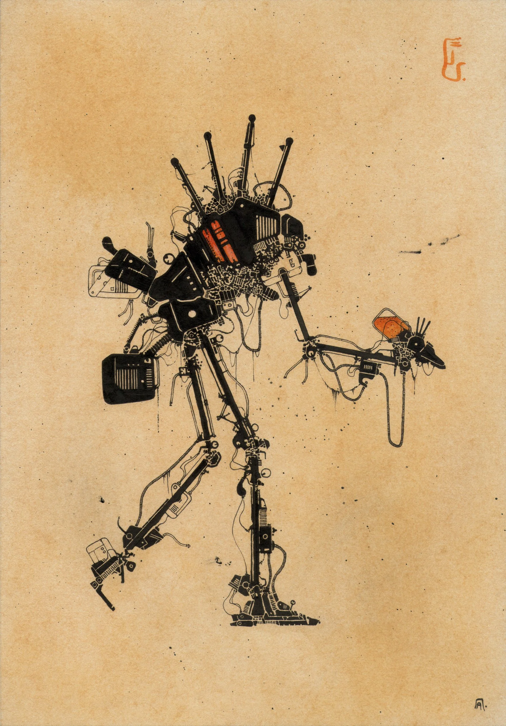 andreas-papastergiou-ink-and-dry-pastels-drawing-walker.jpg