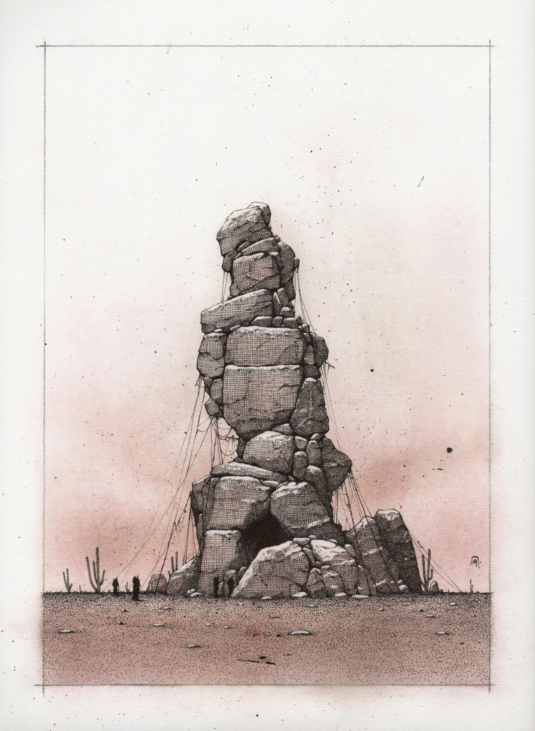 andreas-papastergiou-ink-and-color-pencils-drawing-cave.jpg