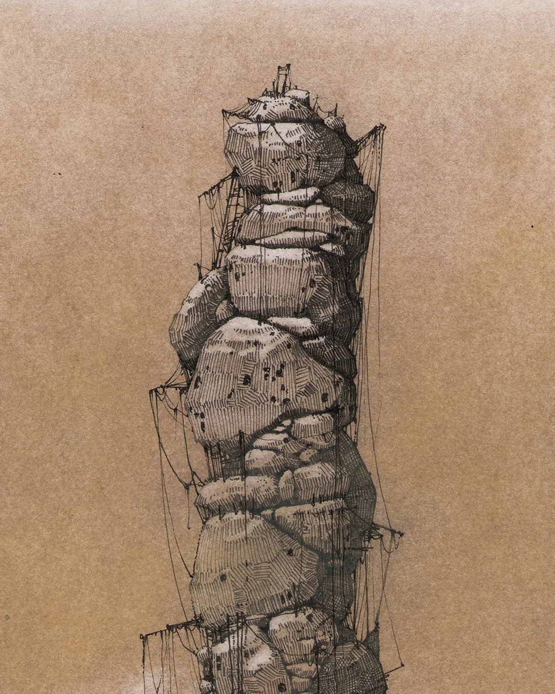 andreas-papastergiou-ink-and-color-pencils-drawing-babel-Closeup2.jpg