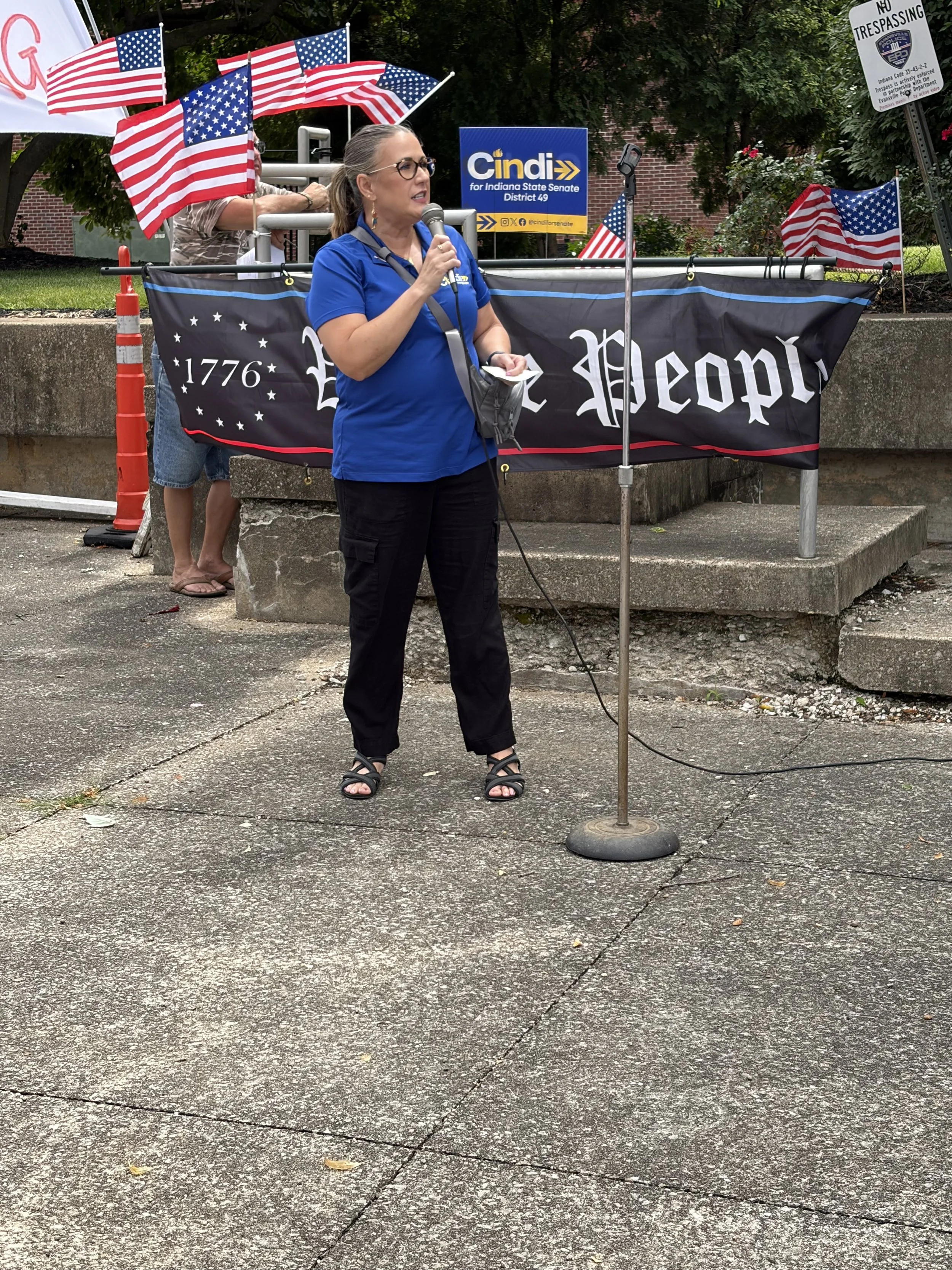 Celebrating Flag Day with Evansville Rising