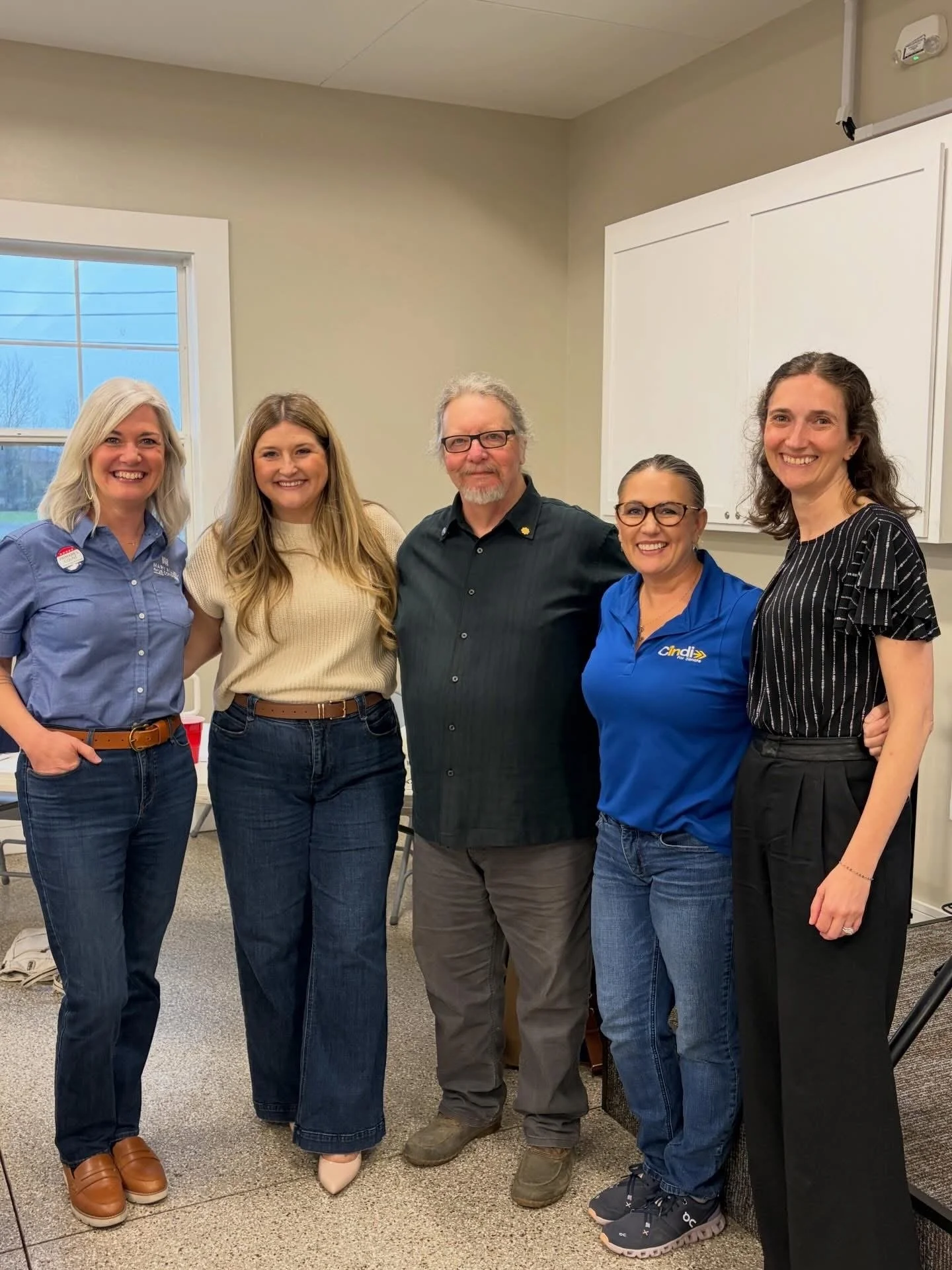 Candidates and Willy Yockey at the UMWA membership meeting, 2026.
