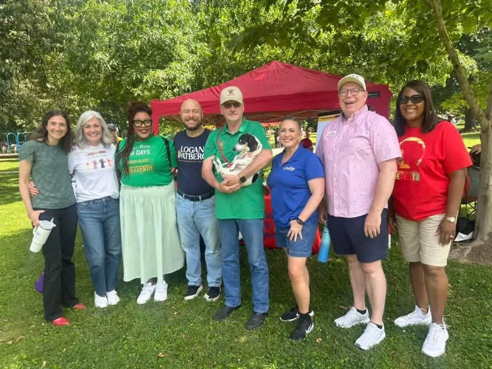 Celebrating Juneteenth in Bayard Park with fellow candidates and elected officials.