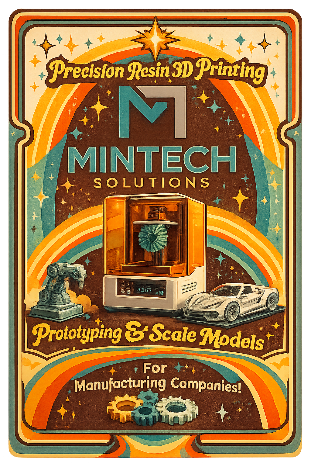 High-resolution resin 3D printed prototype services