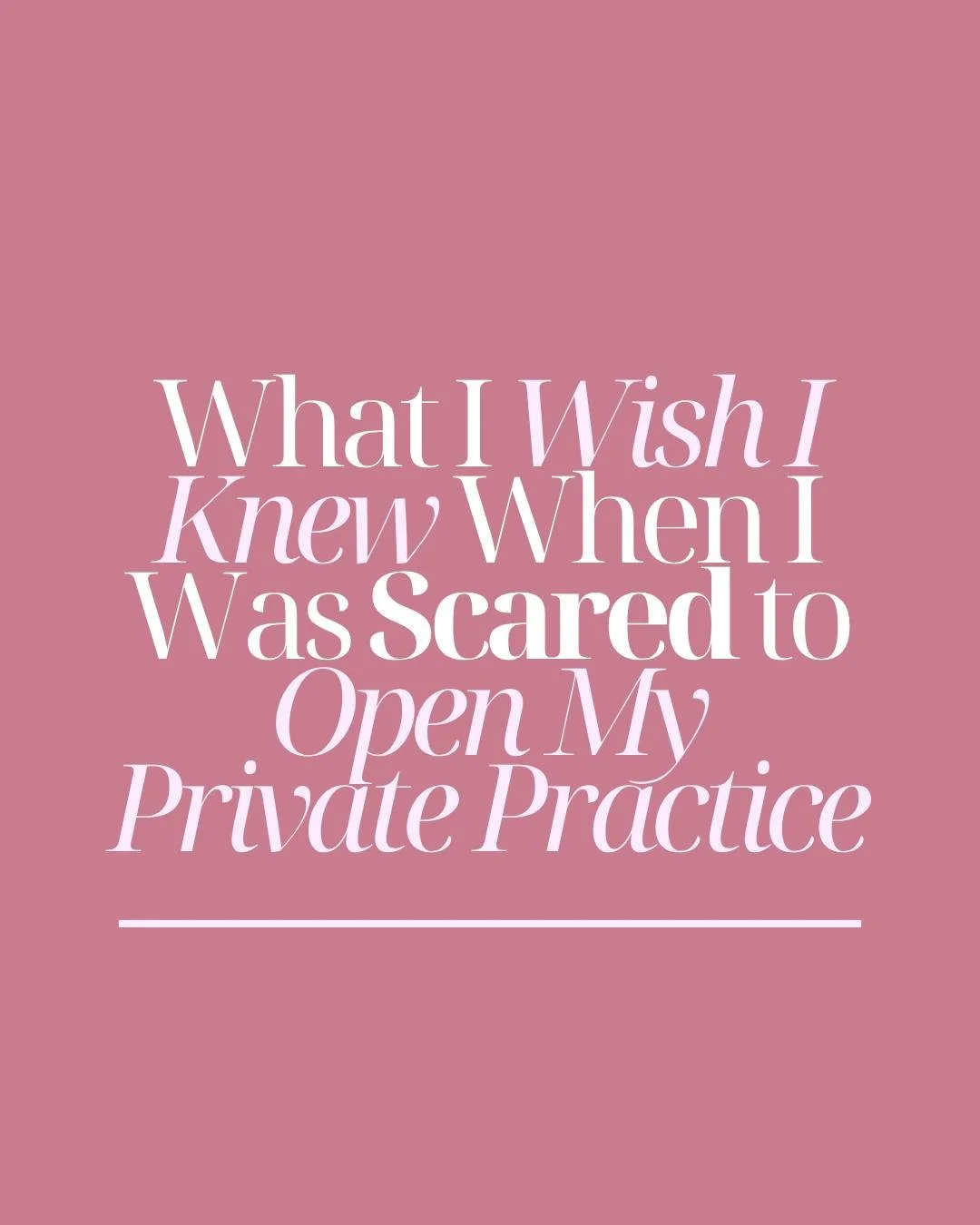 I have two business degrees.
I used to be a CPA.
And I was still terrified to start my private practice.

I thought I needed every answer.
I thought I had to do it &ldquo;right.&rdquo;
I thought I wasn&rsquo;t ready.

But here&rsquo;s the truth I wis