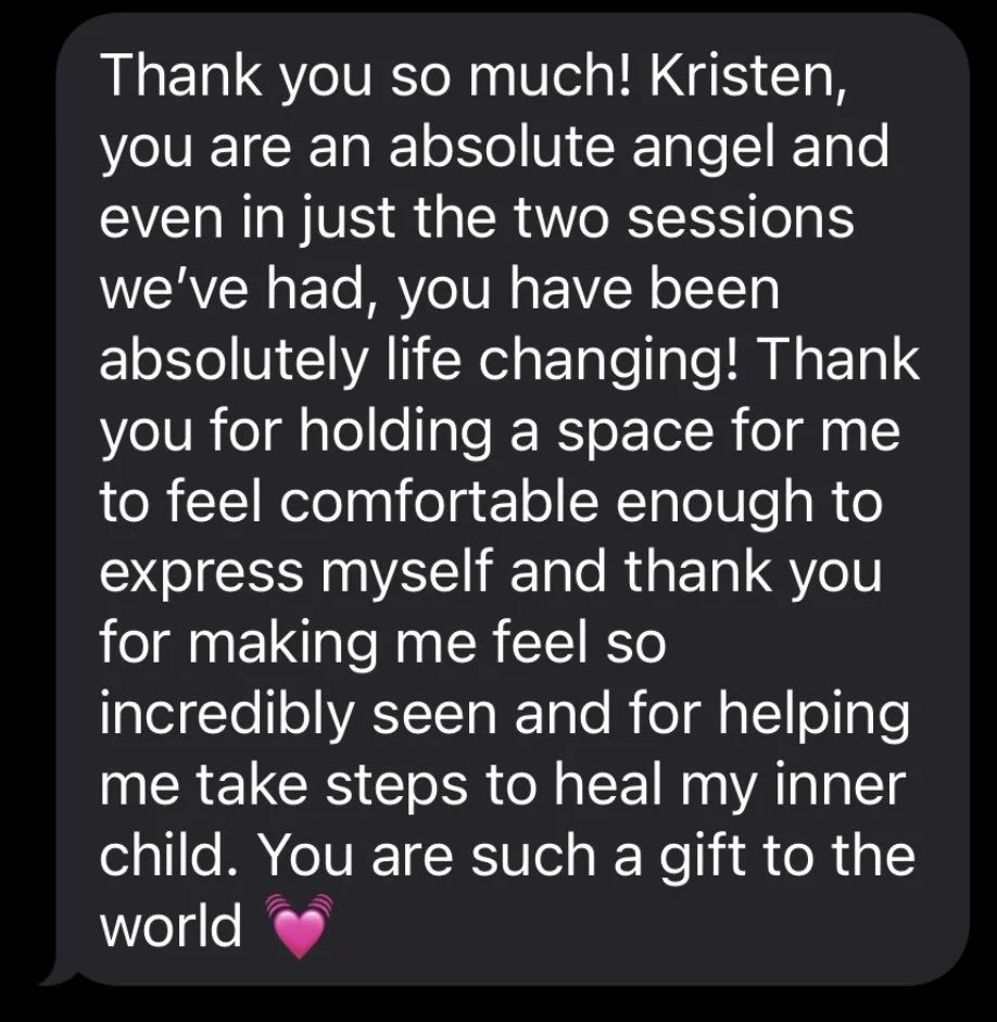 A heartfelt message expressing gratitude and appreciation, mentioning how the recipient has been a life-changing support and a gift to the world.