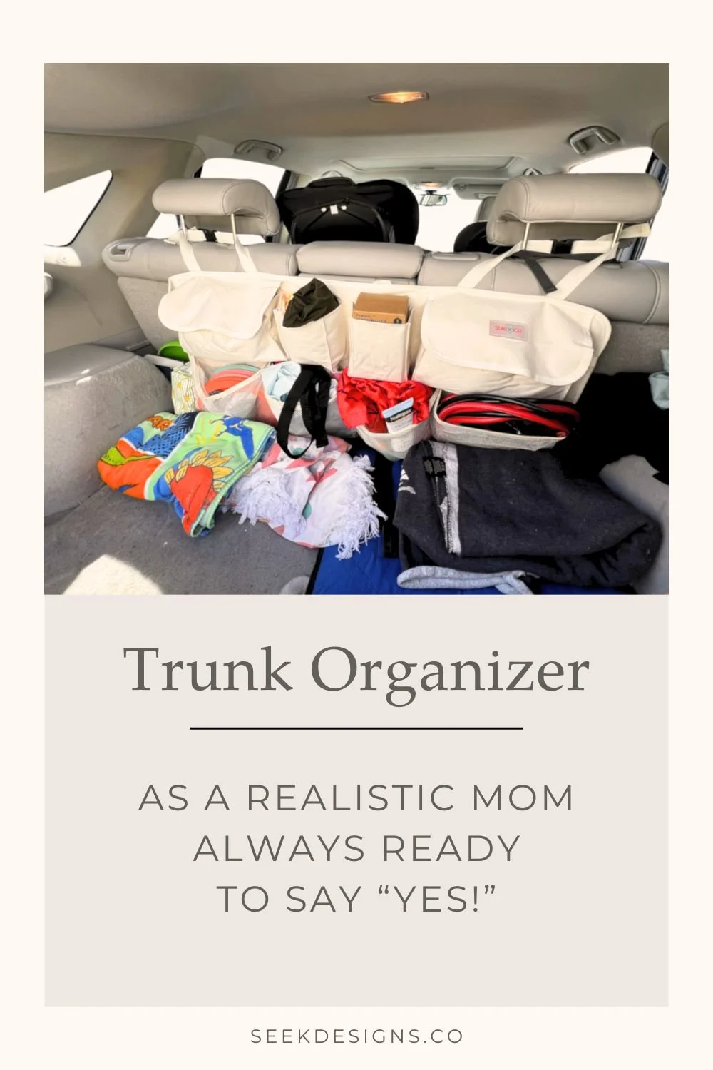 My Trunk Organizer (And what’s inside of it as a realistic mom always ready to say “yes!”)