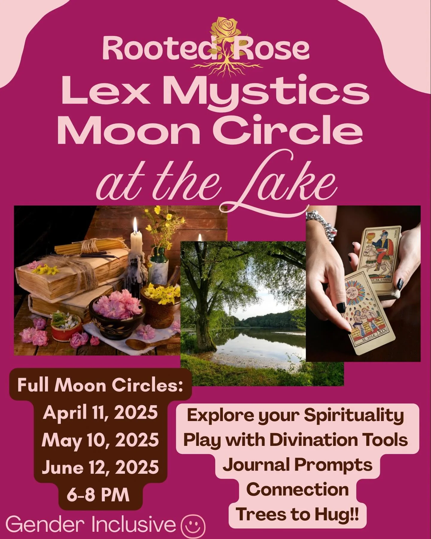 Spring is here and this creation is ready to bloom 🌷 
I&rsquo;m holding my first community circle next week!
✨ I&rsquo;ve been studying and preparing for this new chapter and side quest. So excited to just bring community together and have some woo 