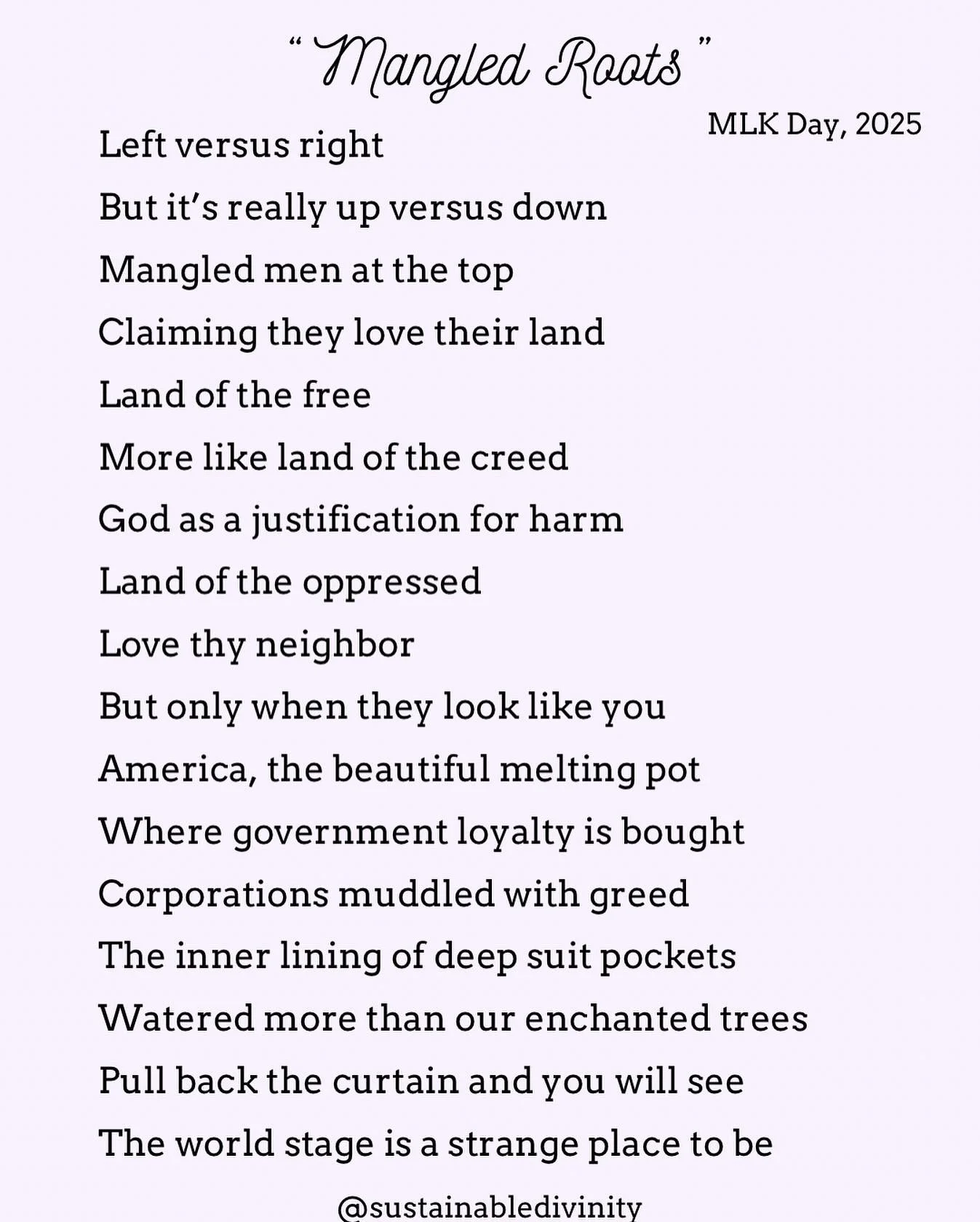 &ldquo;Mangled Roots&rdquo;