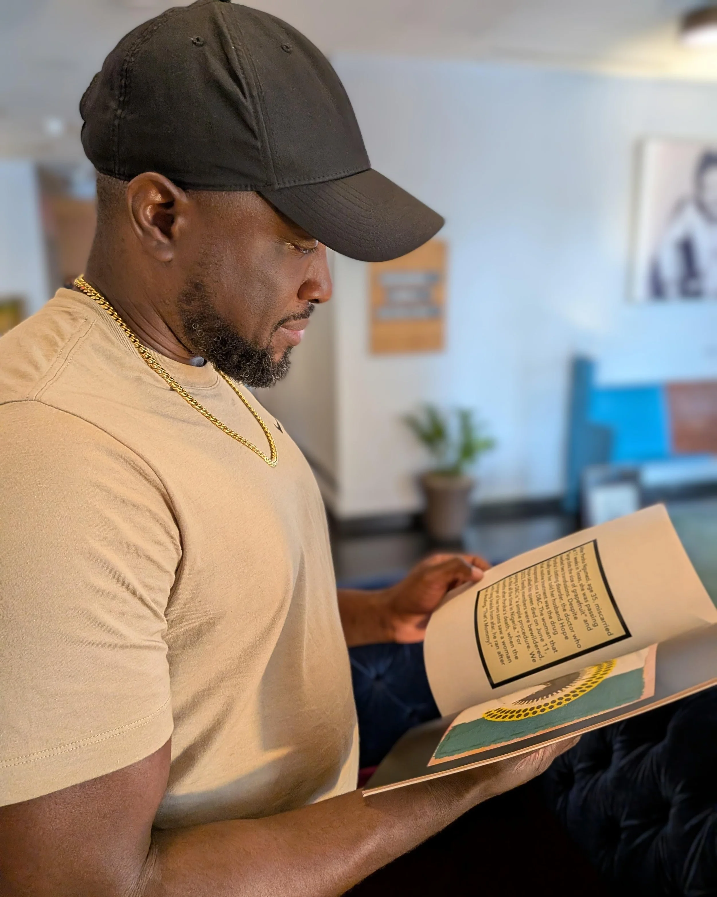Hope Ngumezi looks at book