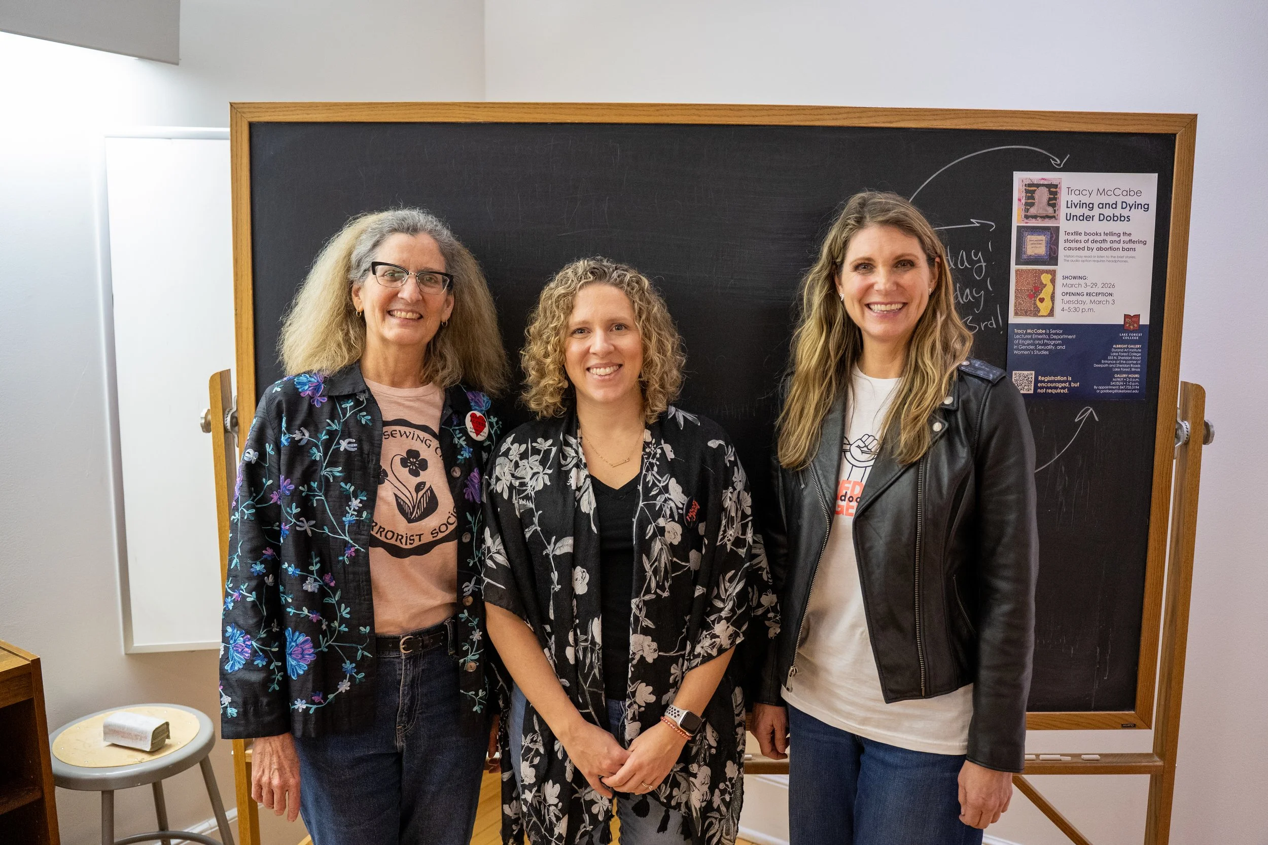 Tracy McCabe, Gracie Ladd, Dr. Kristin Lyerly