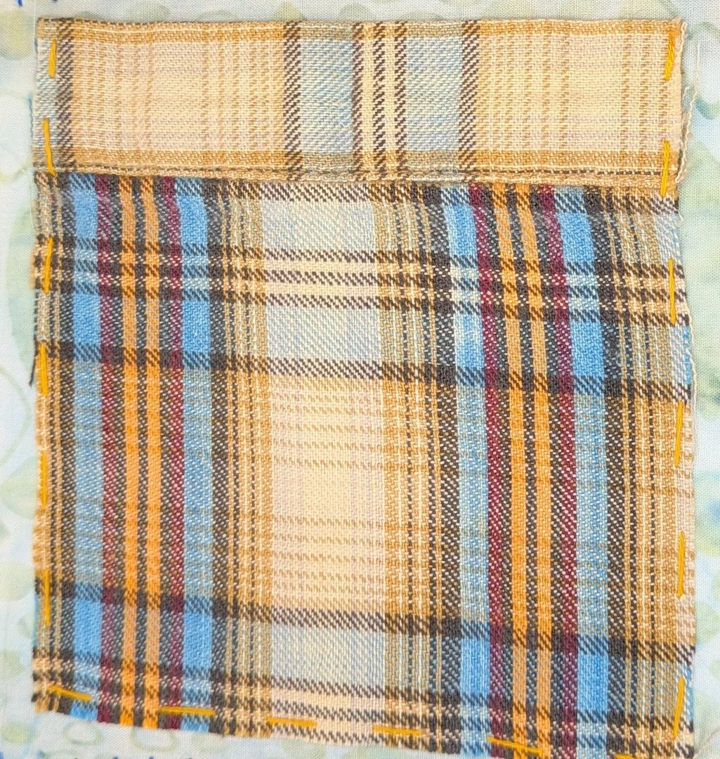 Plaid flannel pocket